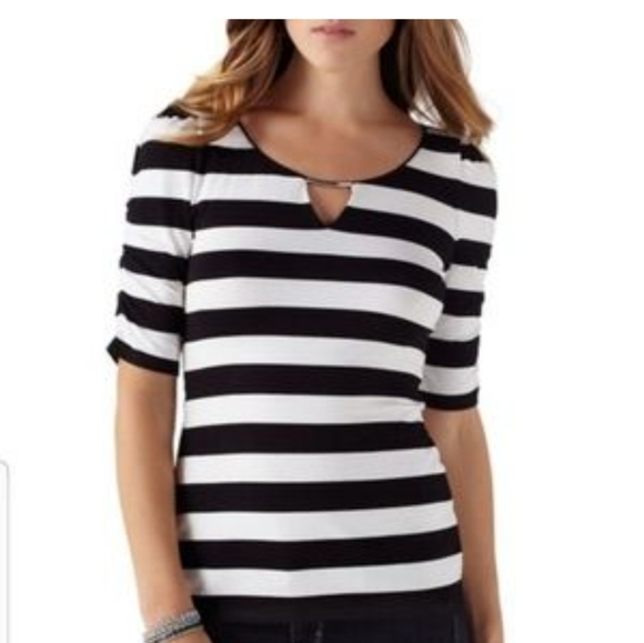 White House Black Market metal detail tee - Picture 2 of 5